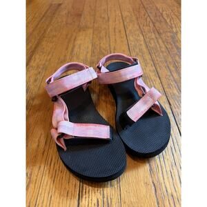 Teva Shoes Sandals Womens Size 6 Pink Black Original Universal Sport 1124251